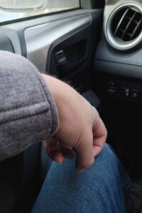 "Like this much parmesan cheese, maybe a little more" Hand measurement of parmesan cheese